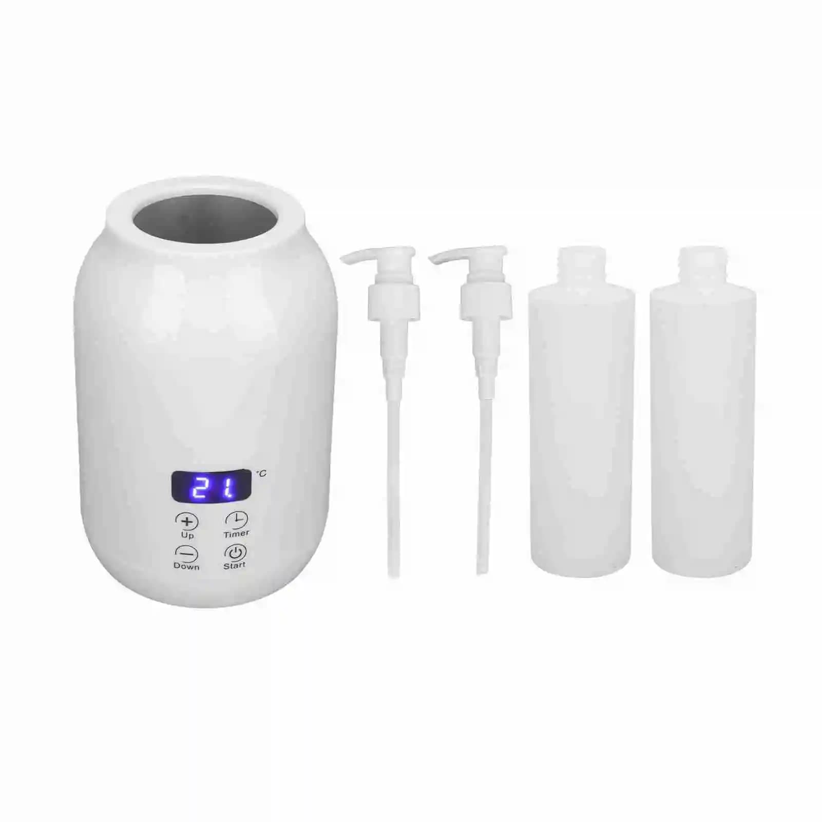 Chauffe-huile de massage avec écran LED, contrôle tactile, réglage de la température, chauffe-boutei