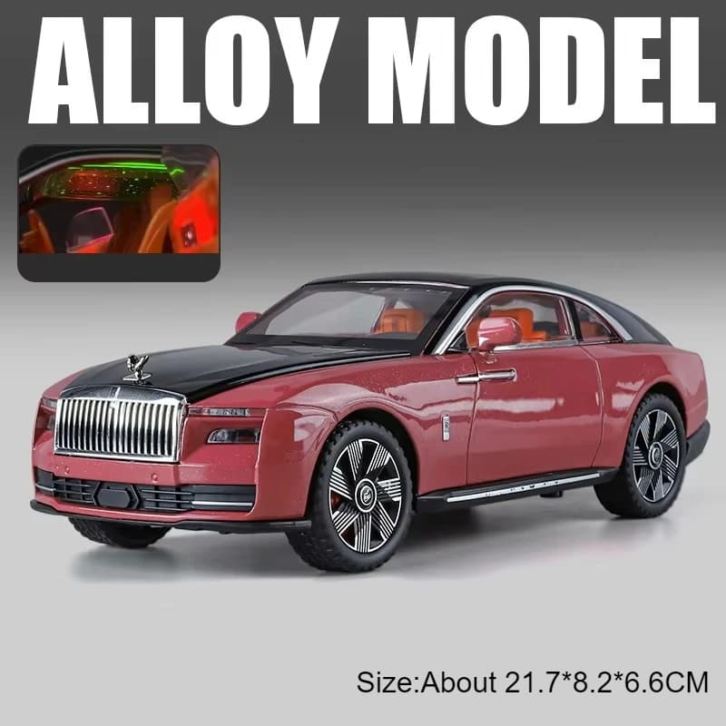 1:24 Rolls-Royce Phantom Mansory Spectre modèle de voiture jouet corps en alliage pneu en caoutchouc