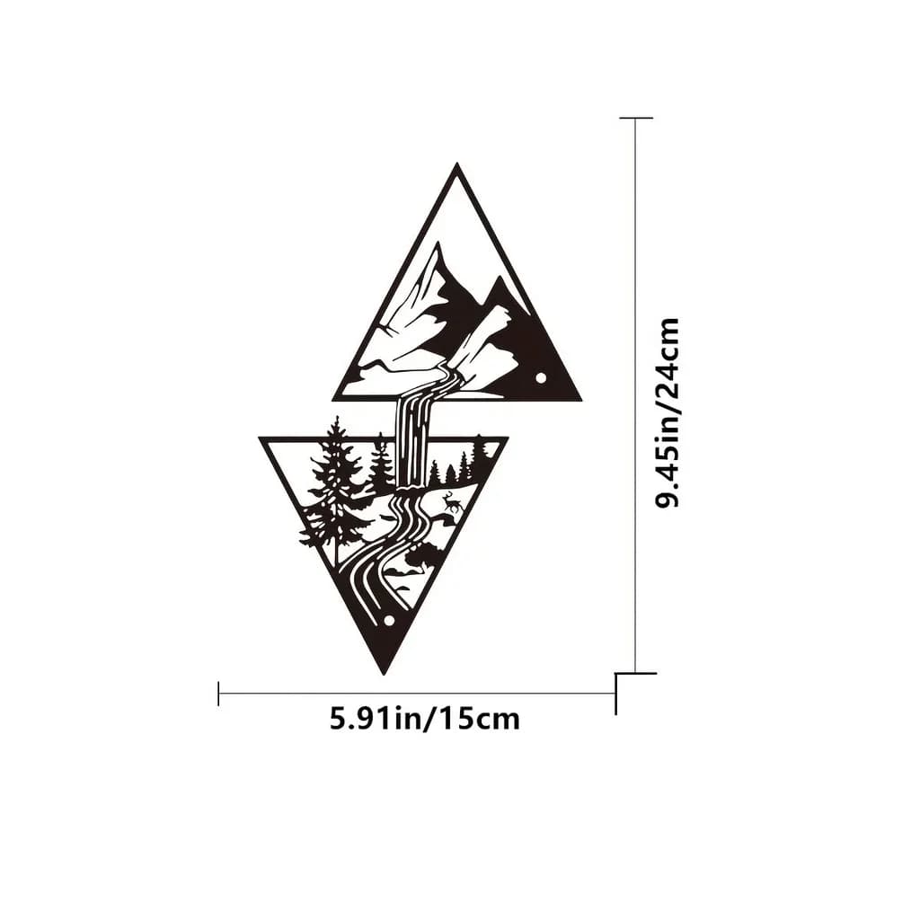 Tenture murale en métal avec rune Viking unique, idéale pour la décoration de la maison, cadeau, app