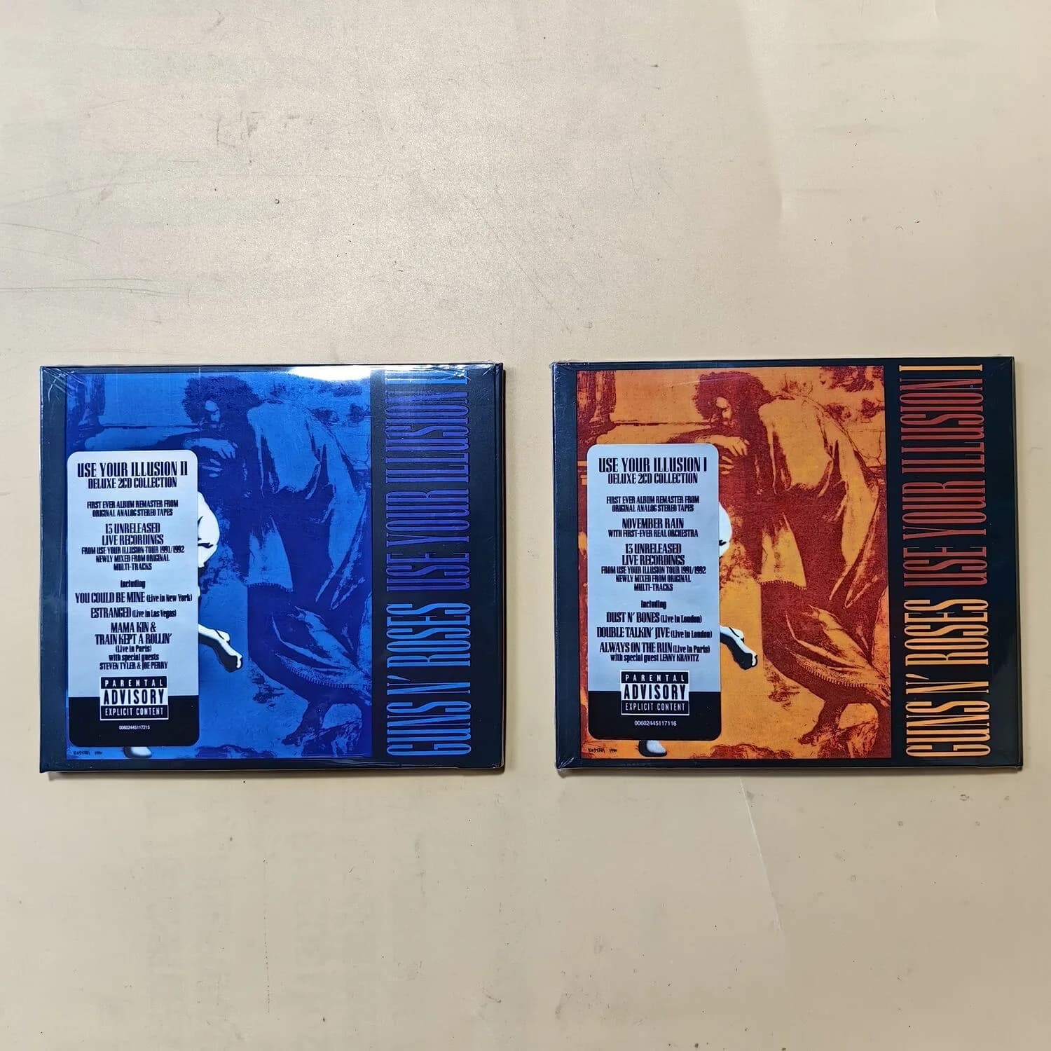 Guns N' Roses Use Your Illusion I & II Édition Deluxe 4CD Album classique de hard rock avec des morc