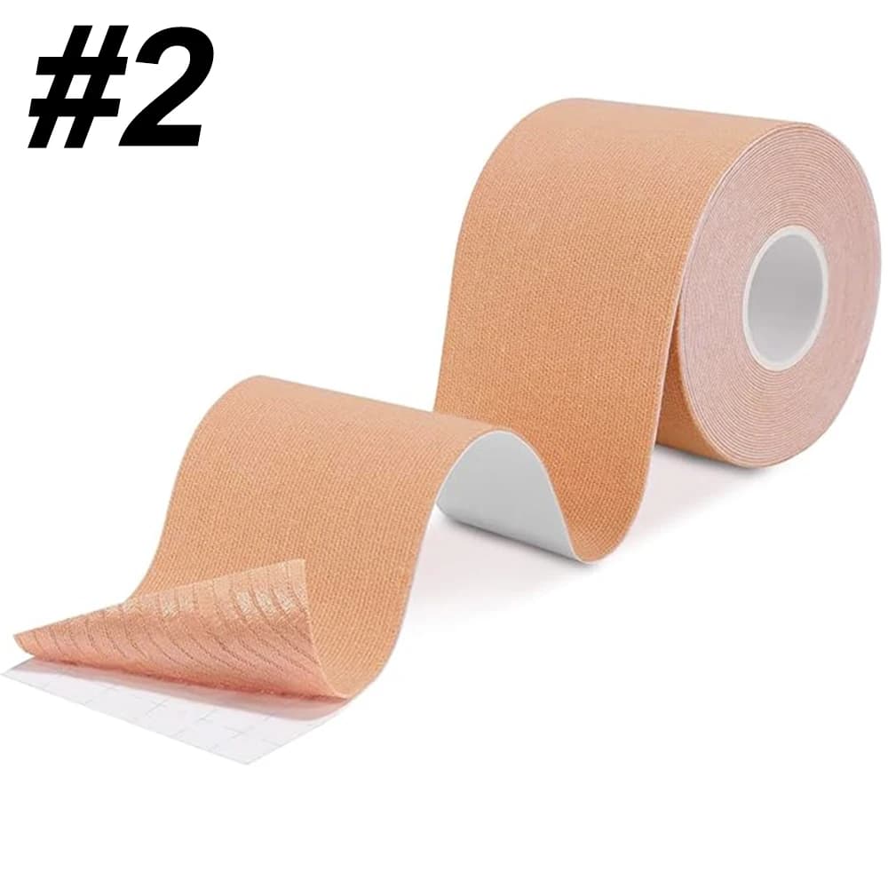 5 rouleaux de ruban de kinésiologie prédécoupé |   Bande athlétique élastique imperméable, bande adh