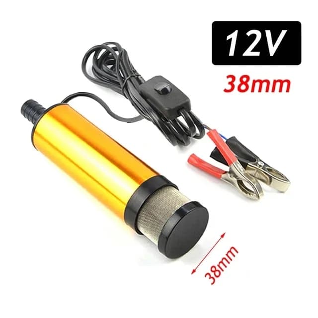 Pompe à huile électrique pour voiture, 38/51MM, 12V, pour pomper l'huile Diesel, pompe de transfert 