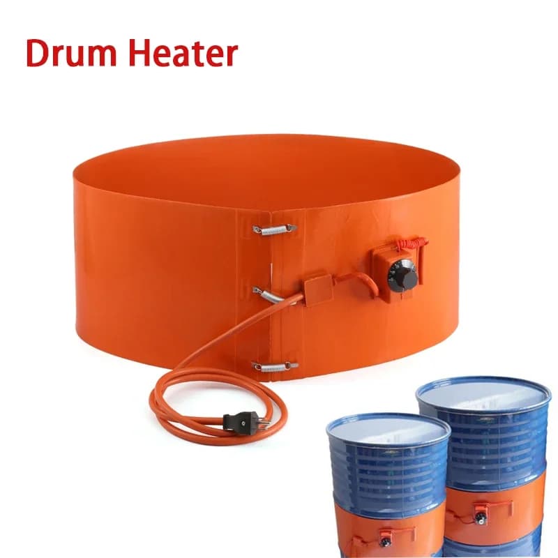 Ceinture chauffante électrique en caoutchouc de silicone, baril en métal, bouton de chauffage de bar