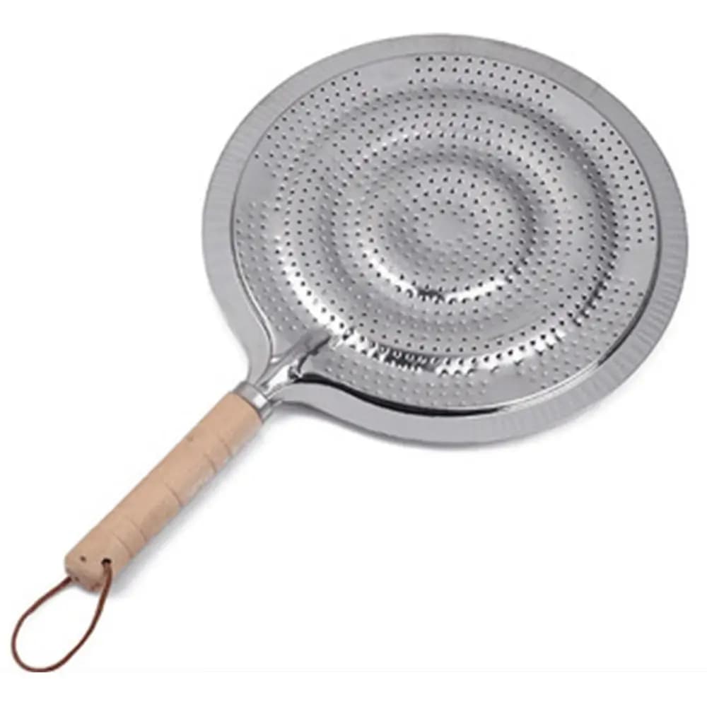 Diffuseur de Chaleur en Métal avec Manche en Bois, Anneau de Cuisson, Fourniture Ménager pour Cuisin