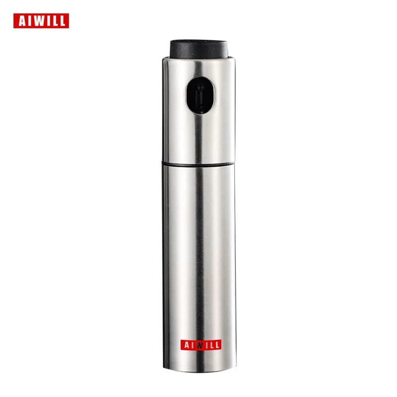 AIWILL 100ML acier inoxydable pulvérisateur d'huile d'olive vaporisateur bouteille vaporisateur cuis