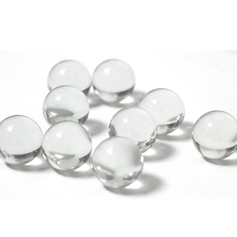 Billes de marbre rondes pour jeux de billard, billes de verre solides, billes de verre transparentes