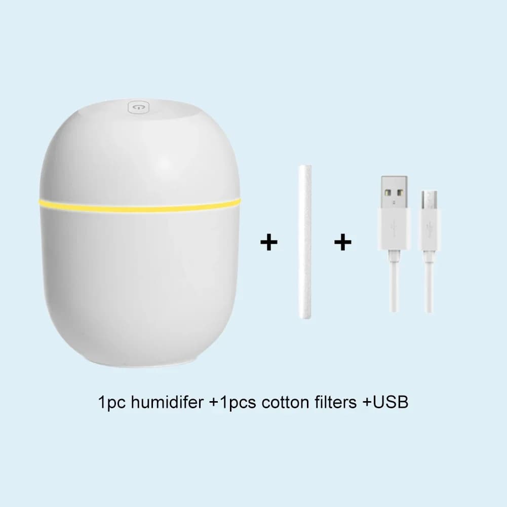 Humidificateur d'air à ultrasons portable USB, diffuseur d'huiles essentielles, supporter ficateur d