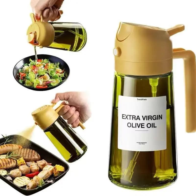 Pulvérisateur d'huile foncée bloquant la lumière 470ML/16oz pour la cuisson bouteille distributrice 