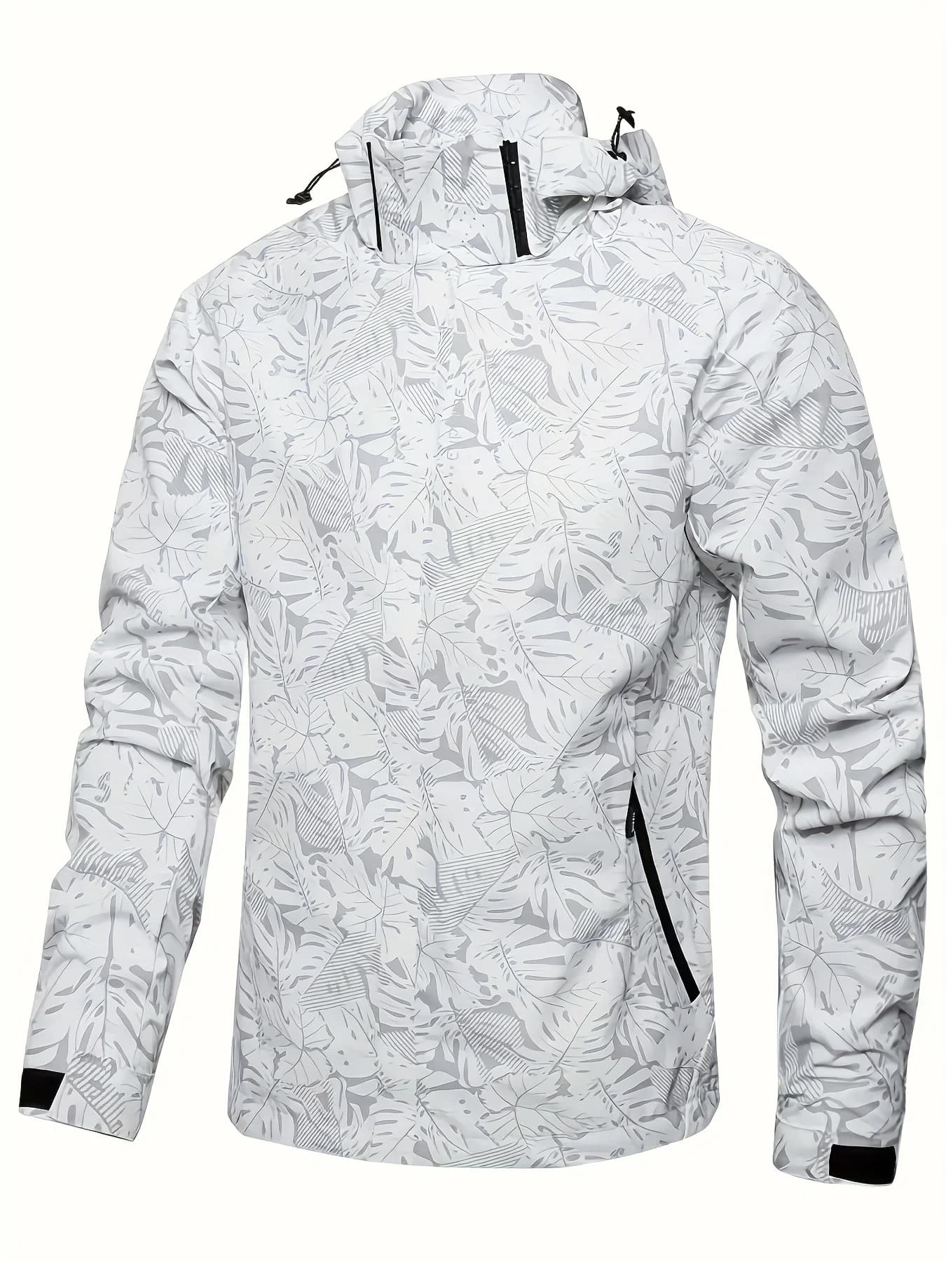 Veste à capuche, veste décontractée zippée pour homme, manteau à capuche tendance pour les activités