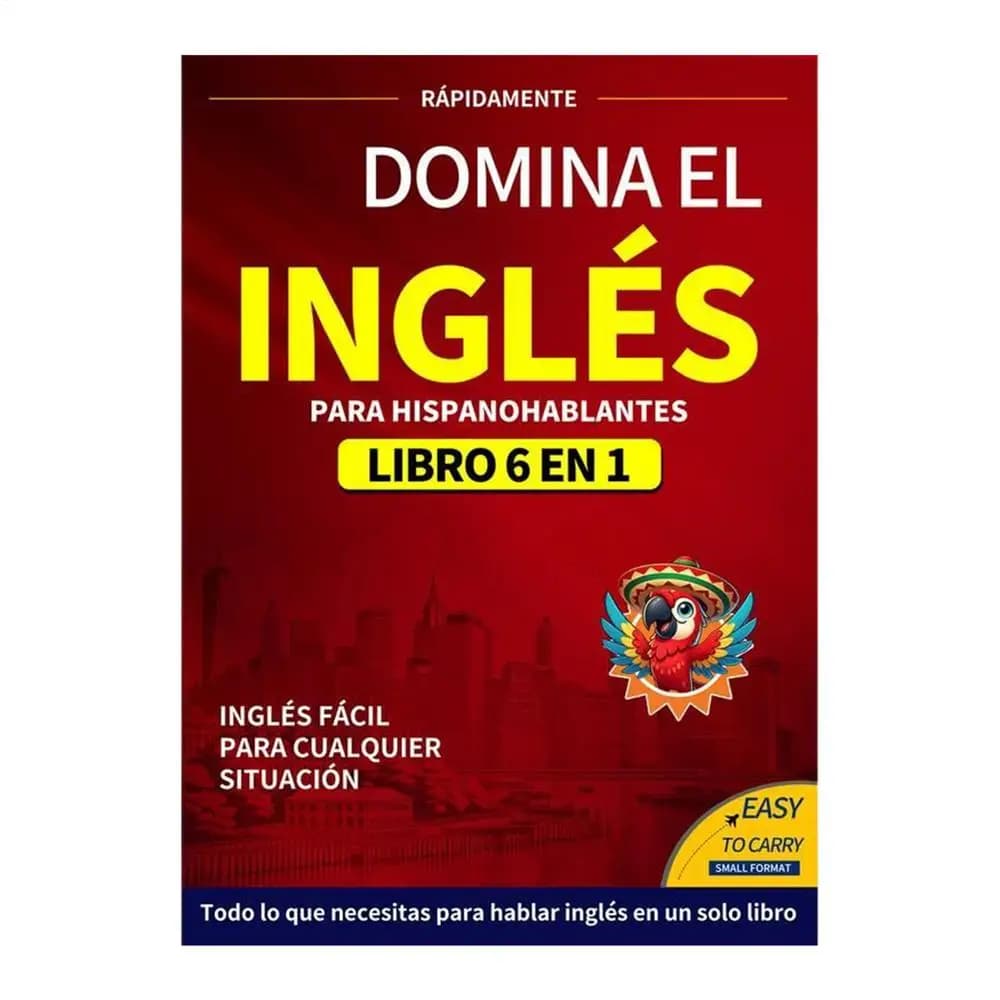 Livre d'anglais pour débutant 6 en 1, édition espagnole, cahier d'exercices d'anglais, dictionnaire 