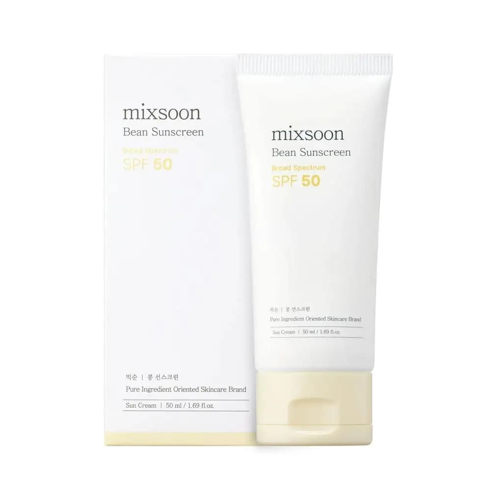 Crème solaire Mixsoon Bean SPF 50 – Crème solaire coréenne à l'extrait de soja, douce pour la peau, 