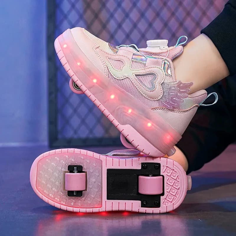 Chaussure avec roue vitesse Powerslide Skate enfants patins à roulettes en ligne chaussures chaussur