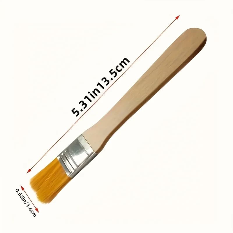 Pinceau à peinture en poils de Nylon avec manche en bois, pour peinture à l'huile, dépoussiérage et 