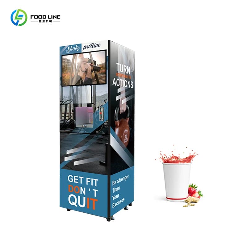 Distributeur de gobelets pour machine à boissons protéinées de qualité supérieure, personnalisé par 