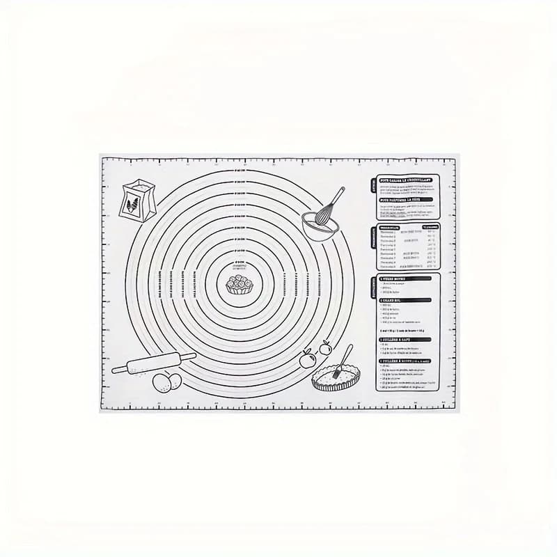 Tampon en Silicone tapis de cuisson feuille pétrissage pâte tapis pour cuisine pâte à rouler Pizza g