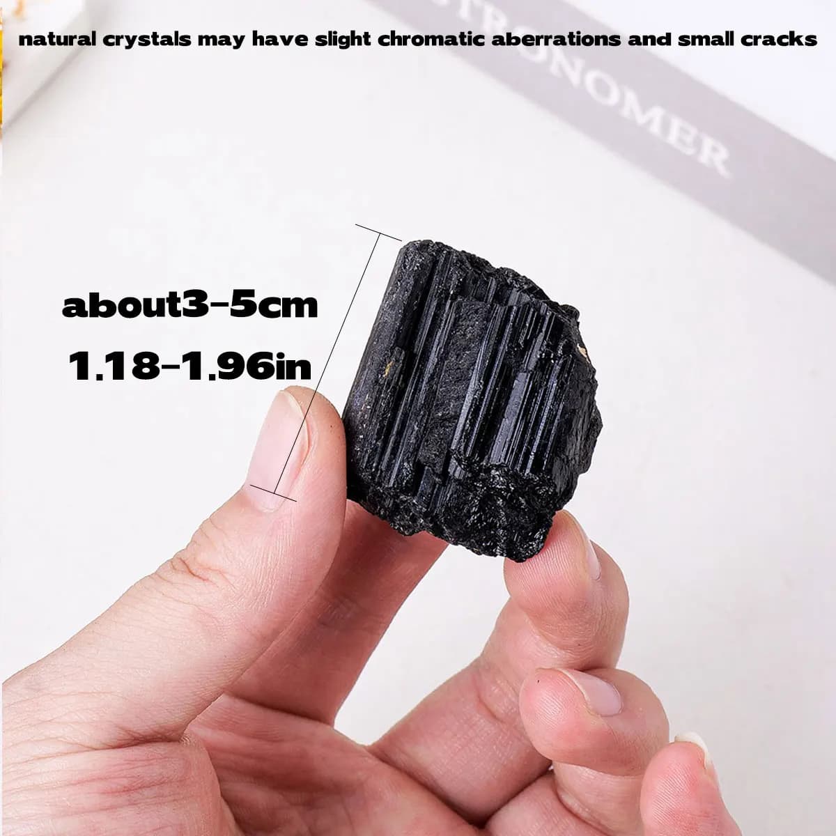 Tourmaline Noire Naturelle, 100 g/sac, Charbon de Jet, Minerai Brut Irrégulier, Citroination, Spécim