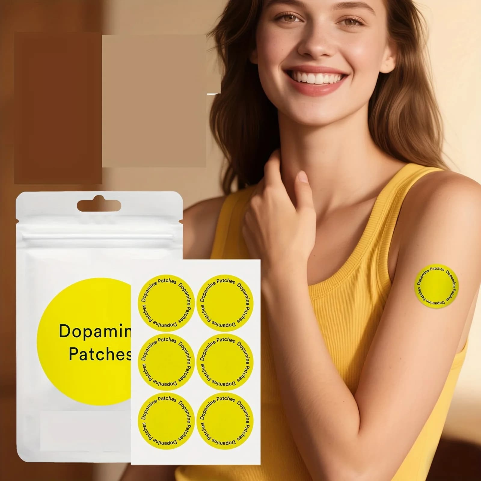 Patchs de Dopamine pour l'humeur et la mise au point instantanés, Boosters de Dopamine, chauffage Lo