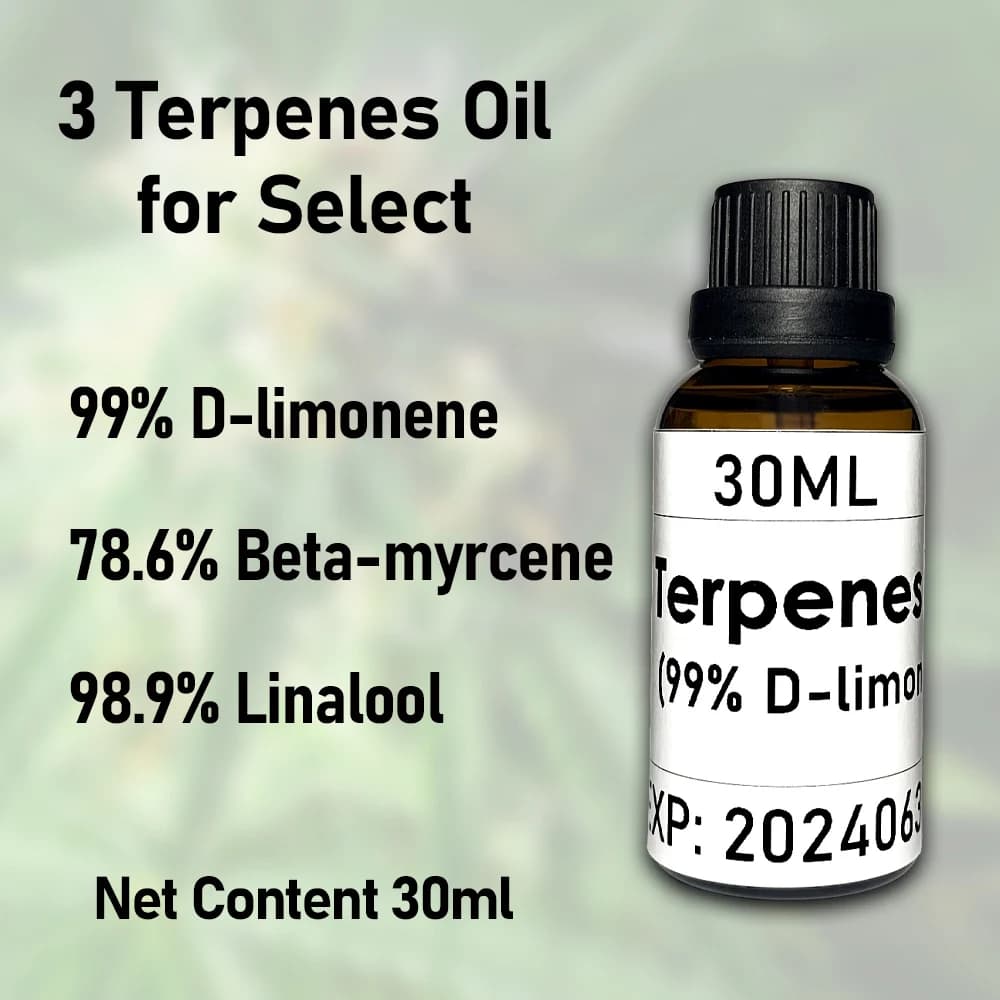 L'huile de terpenes pure de qualité alimentaire à extractions naturelles de 30ML, cosmétiques de bri