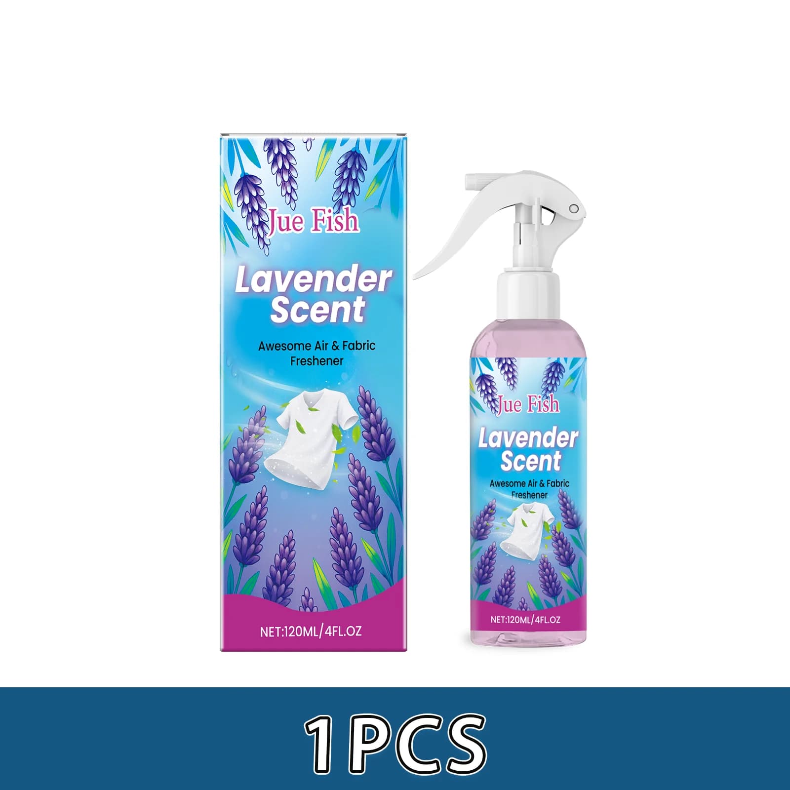 Spray rafraîchissant pour tissus, éliminateur d'odeurs, parfum de lavande, formule antistatique pour