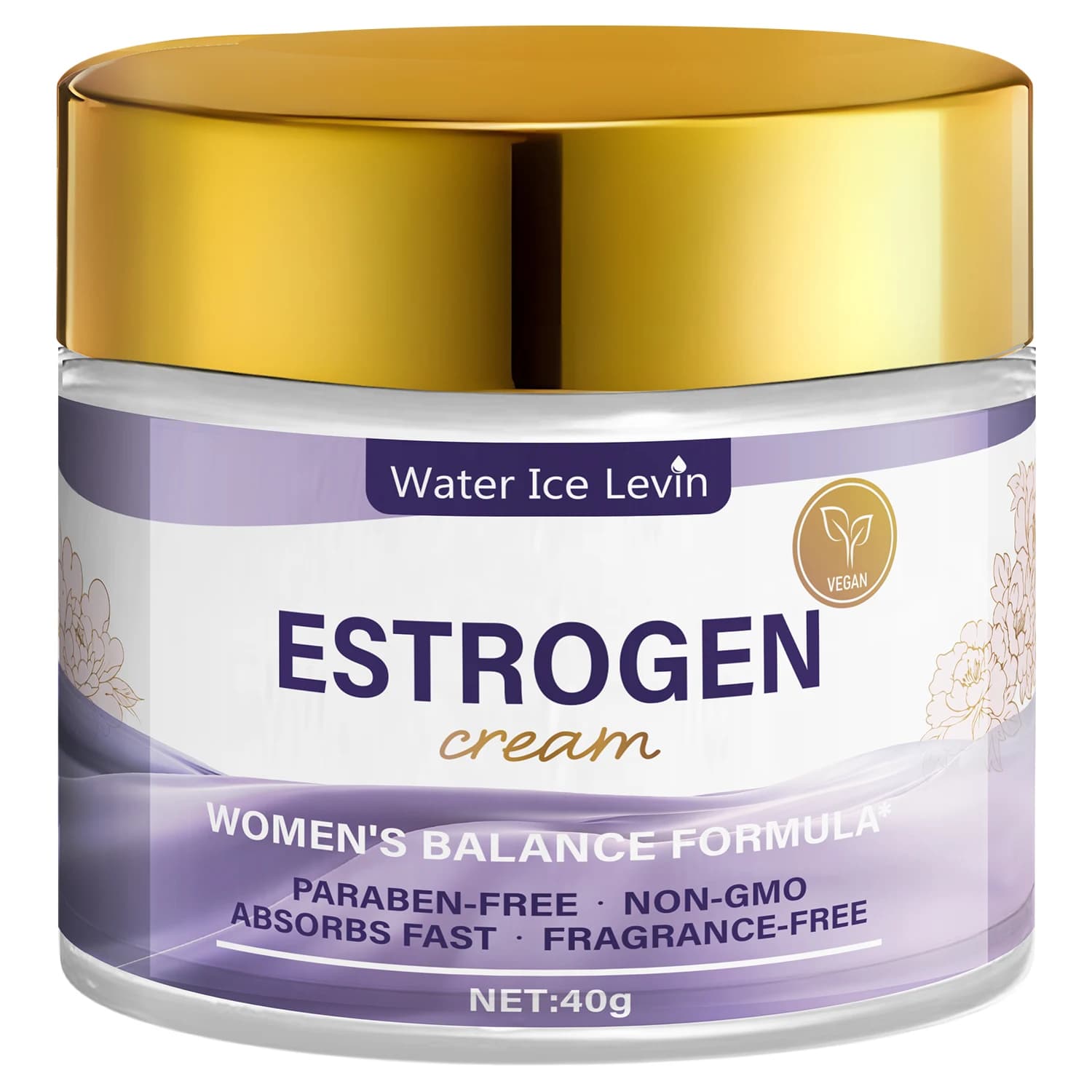 Crème Équilibre Hormonal Femme - Texture Rapide Absorption, Sans Paraben, Sans Parfum, Hydratation P