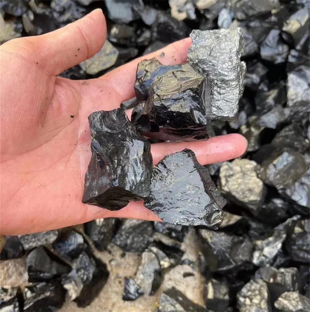 Produits Spirituels de Guérison du Charbon Naturel, CitroMinorganisateur, Roche Rugueuse, Shungite G
