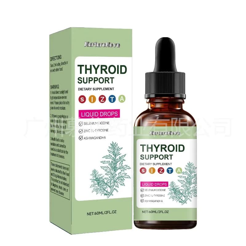 Offre Spéciale : Gouttes Liquides pour le Soin de la Thyroïde – Extrait Végétal Naturel, Complément 