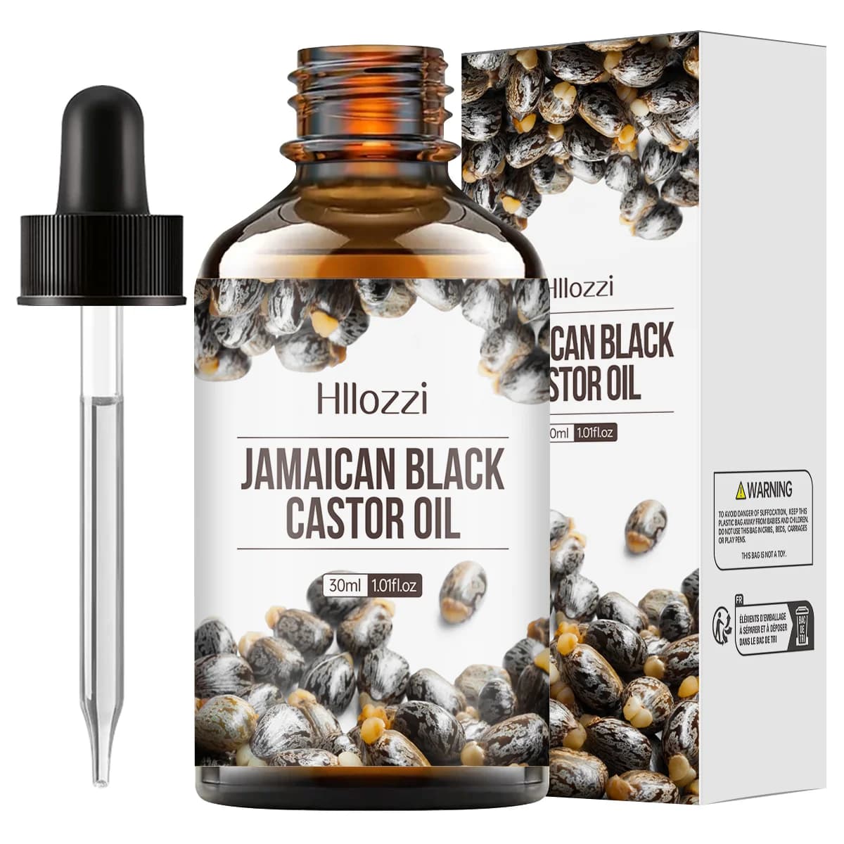 Huile essentielle de ricin noir, huile essentielle pure, peut protéger les cheveux et la peau, préve