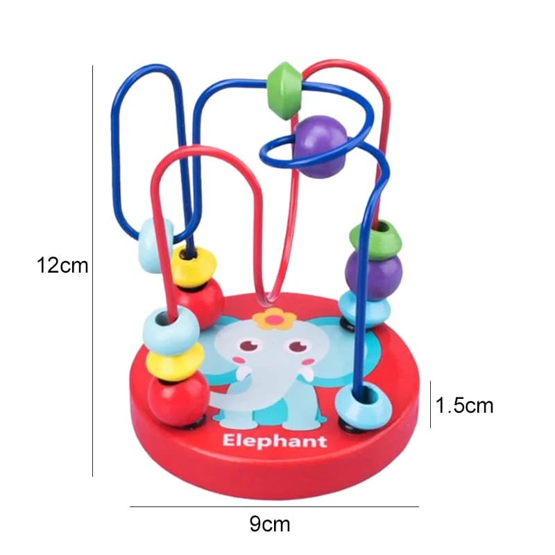 Montagnes russes en bois, jouets en perles, Puzzle éducatif précoce Montessori, jouet mathématique, 