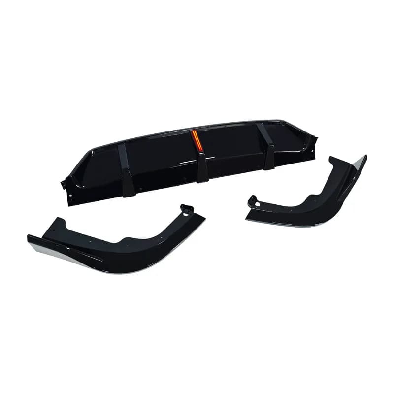 Diffuseur de pare-chocs arrière avec LED pour BMW X5 G05 M50i M50d M60i M60d 40i M Sport 2020 2021 2