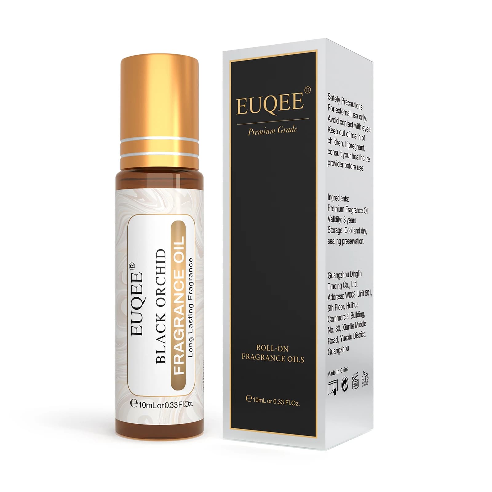 EUQEE 10ml rouleau frottis parfum huile pour femmes ligne fraîche noix de coco vanille ange pour aro