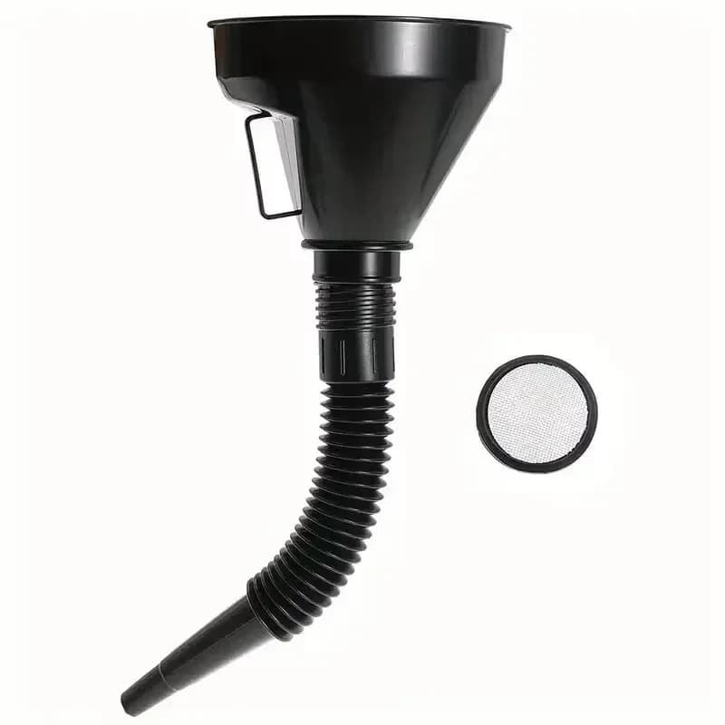 1 entonnoir multifonctionnel flexible : outil de vidange d'huile anti-fuite avec large ouverture et 