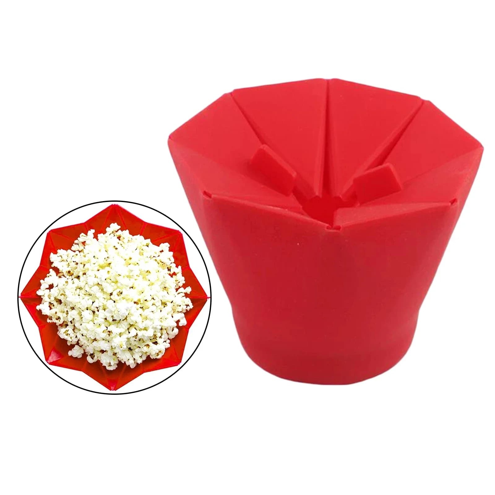 Bols à pop-corn pliables en Silicone, outils faciles de cuisine de haute qualité, seau à pop-corn, f