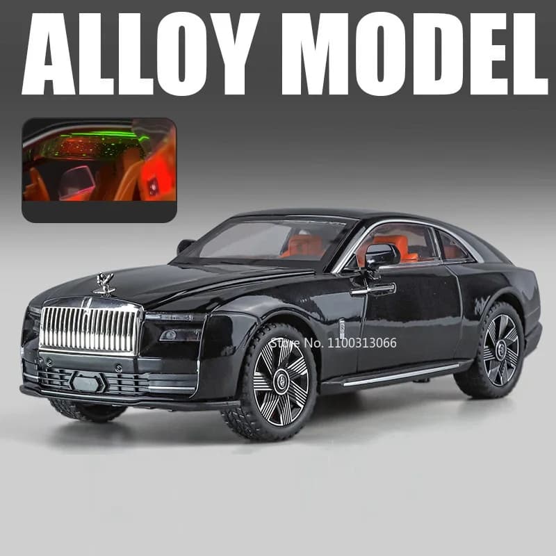 1:24 Rolls Royce Cullinan Spectre voitures jouets modèles en alliage avec son léger Miniature voitur
