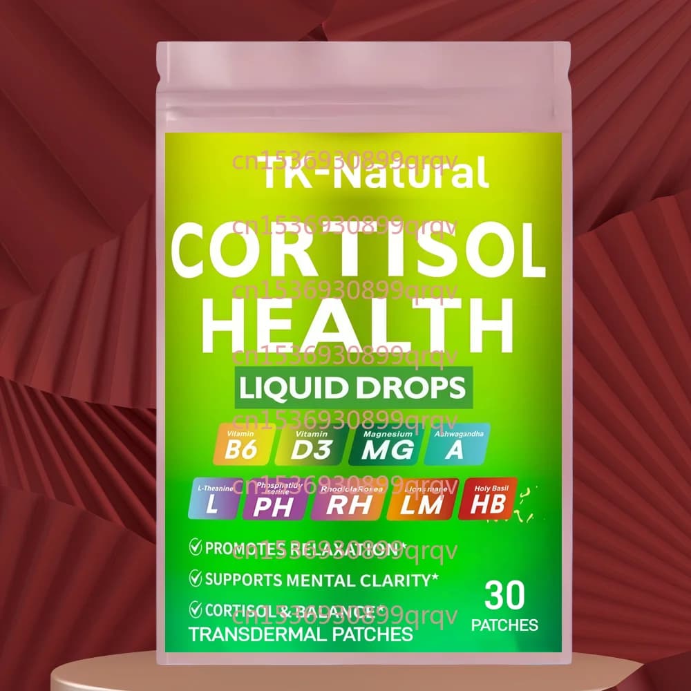 30 Patchs Transdermiques Santé Cortisol pour Femmes avec Glycinate de Magnésium – Favorise la Réduct