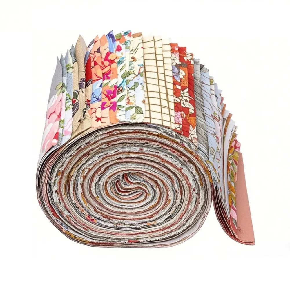 Rouleaux de gelée en tissu avec précision créative, 42 feuilles, Vintage, Floral, coton, à la mode, 
