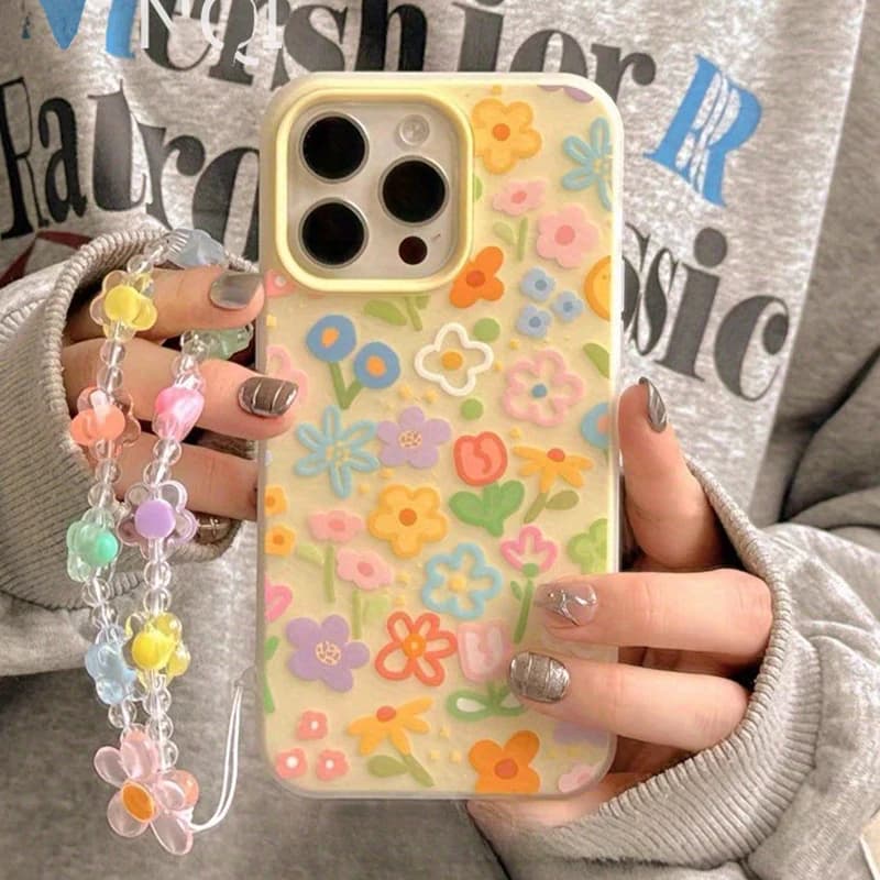 Coque de téléphone avec motif floral et peinture à l'huile, étui souple antichoc pour iPhone 17 Air 