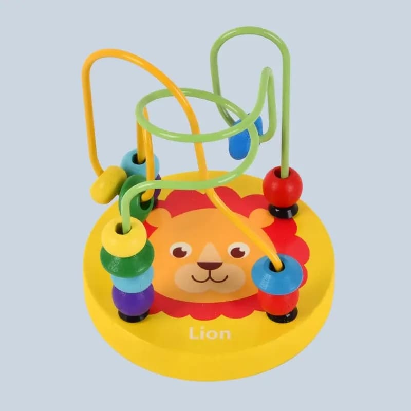 Jouet labyrinthe à billes colorées en bois, Montessori, coordination œil-main, éducatif, interactif,