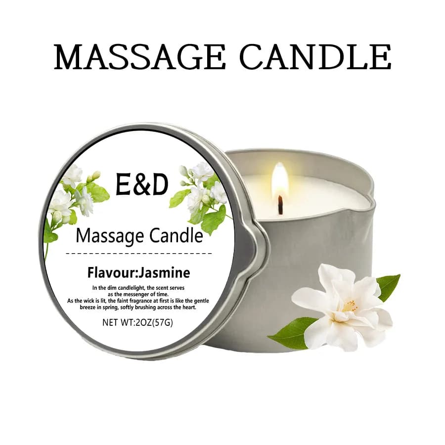 1 bougie parfumée à la rose pour la maison, huile corporelle aromathérapeutique, bougie d'huile de m