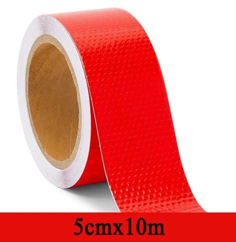 Film réfléchissant de bande de sécurité d'avertissement de 5cm x 10m/rouleau pour la voiture