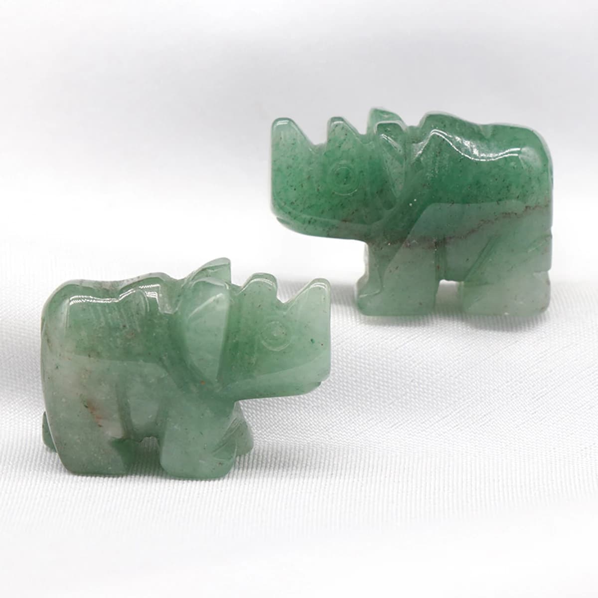 Statue de rhinocéros sculptée en quartz rose de charbon naturel, figurine animale d'Auckland, décor 