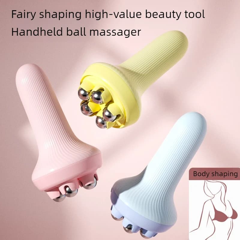 Masseur à rouleaux manuel de haute qualité, nouveau design, 5 billes, rotation à 360 degrés, billes 