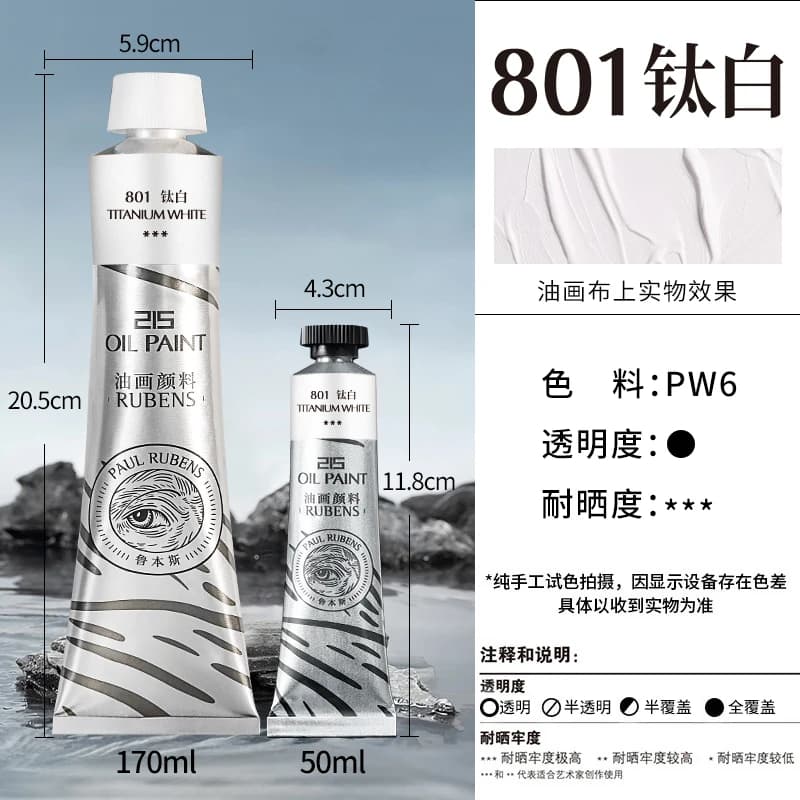 Pâte de peinture à l'huile 50ml/170ml, pâte délicate, soigneusement couverte, création artistique, c