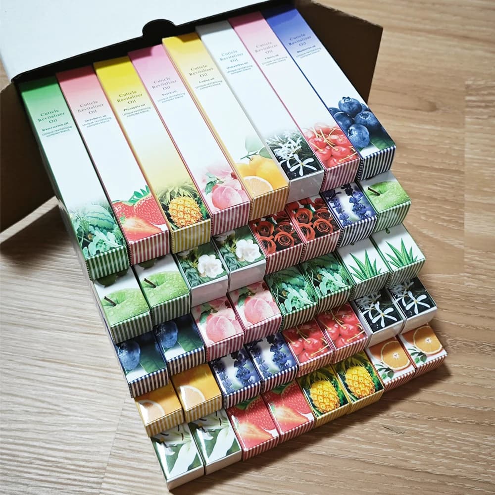 Stylo à huile pour la Nutrition des ongles, 40 pièces, 15 odeurs, traitement des ongles, revitalisan