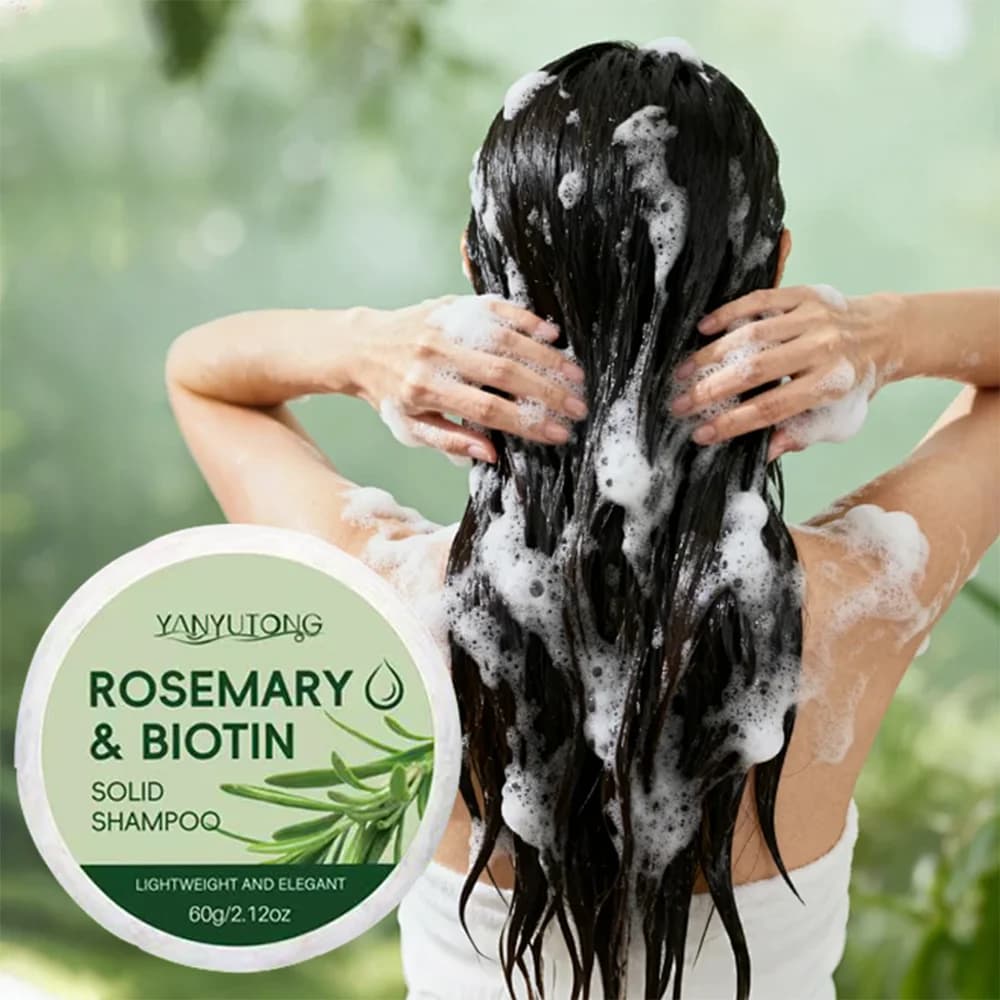 Savon Shampooing au Romarin : Nettoyage en Profondeur, Hydratant et Nourrissant, Soulagement du Cuir