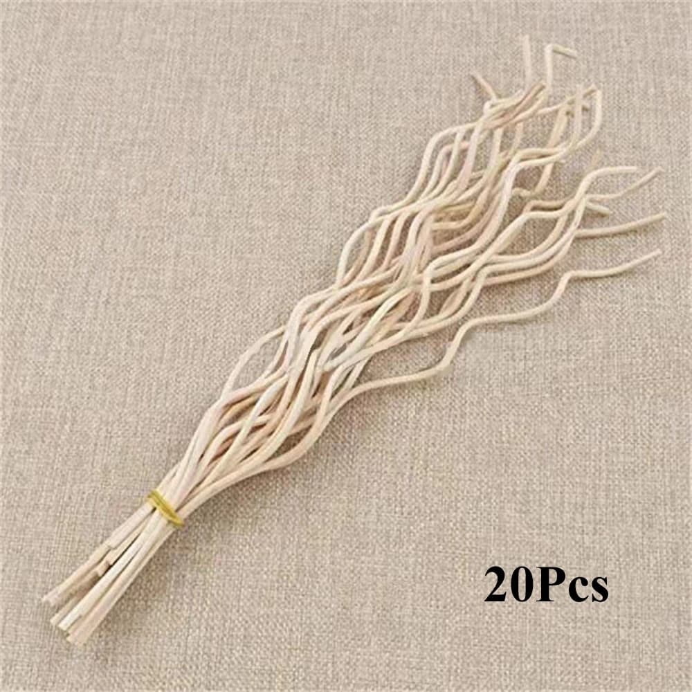 Bâton de diffuseur en rotin ondulé, 20 pièces, bâtons de recharge de diffuseur de parfum, remplaceme
