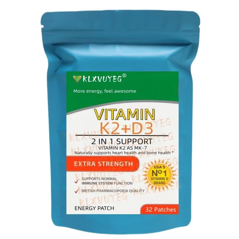 Vitamine K2 (MK7) avec patchs D3, approvisionnement en 9 semaines, contient du complexe de vitamine 