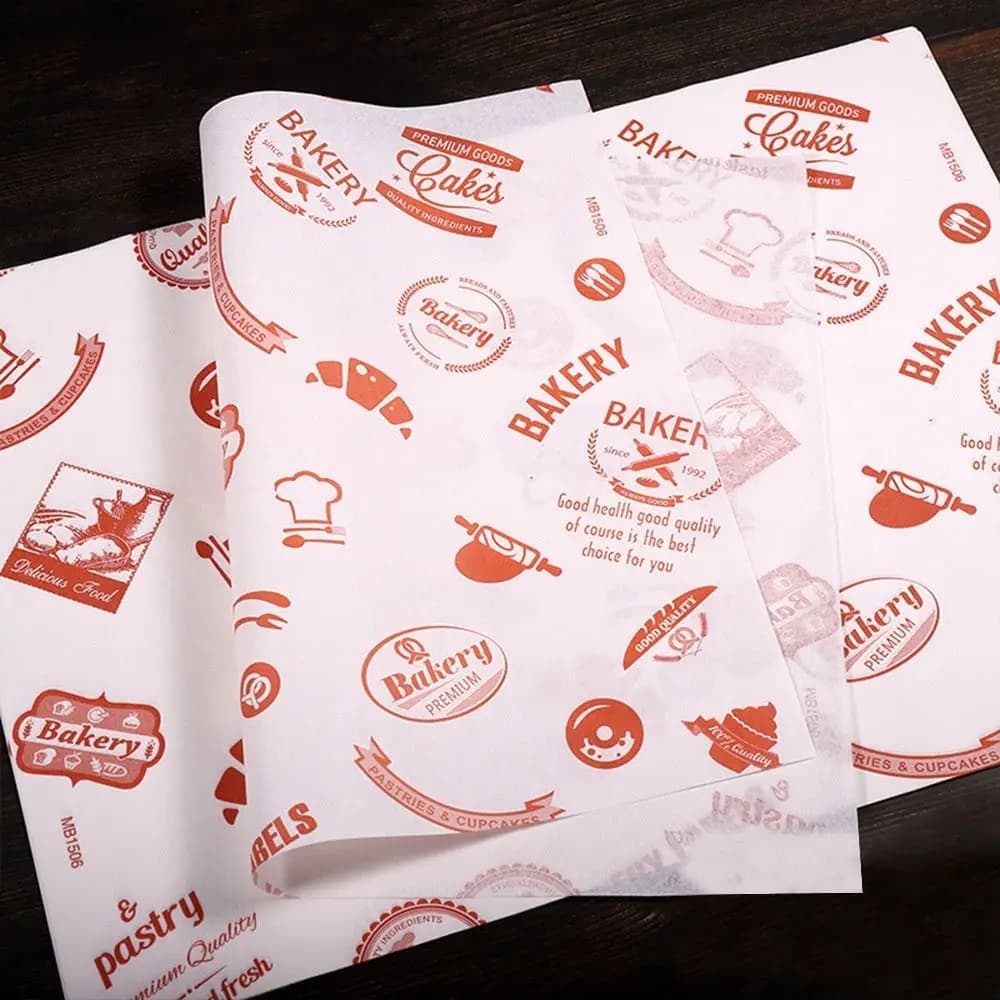 Papier d'emballage pour Sandwich, papier pour Hamburger résistant à l'huile, plateau résistant à l'h