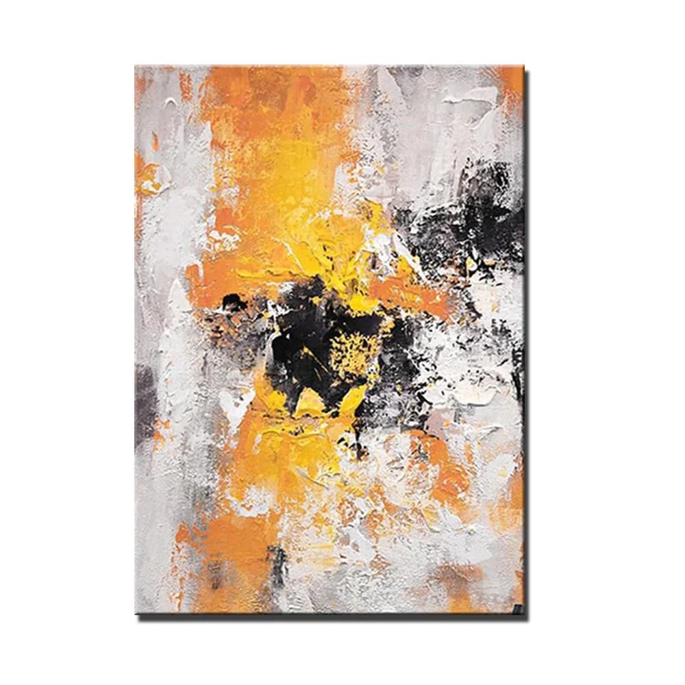 Peinture à l'huile abstraite sur toile faite à la main, art mural moderne, grande taille, décoration