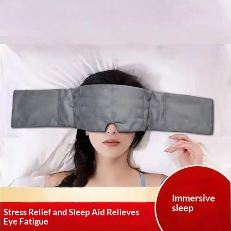 Masque de sommeil lesté anti-lumière, bandeau relaxant pour soulager la fatigue, aide au sommeil pou
