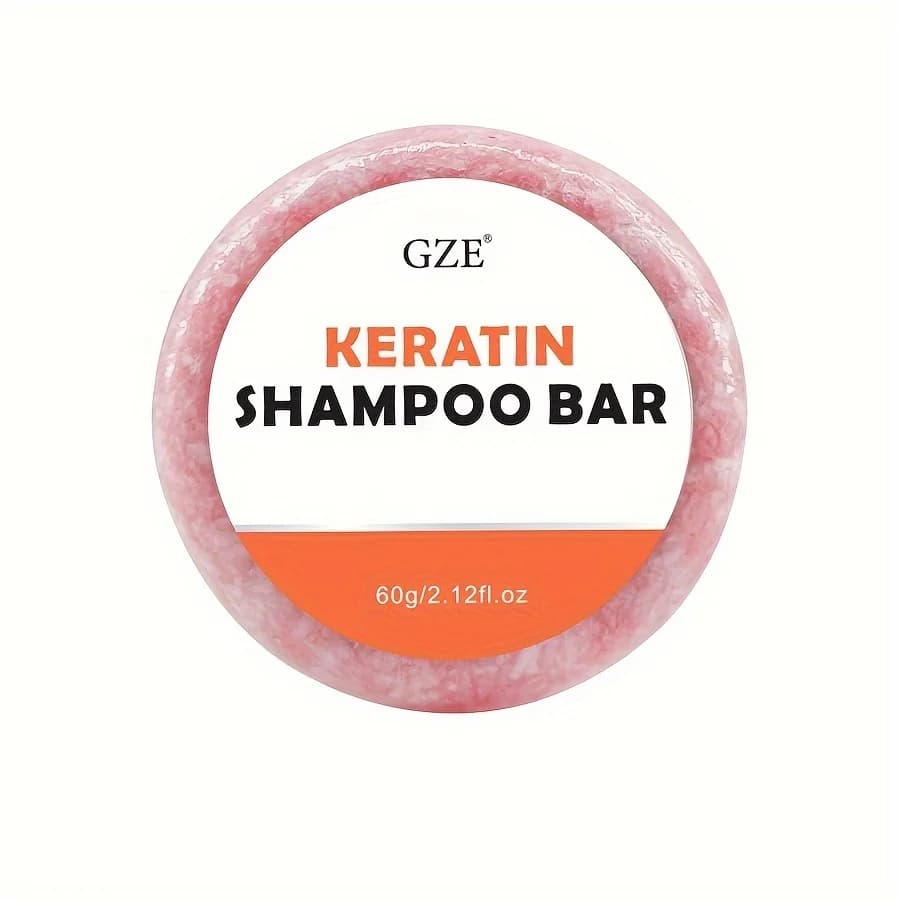 Savon en barre de shampoing à la kératine – Épaississement en salon pour cheveux secs, endommagés, b